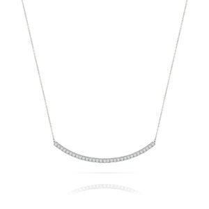 925 sterling silver and white cubic zirconia necklace