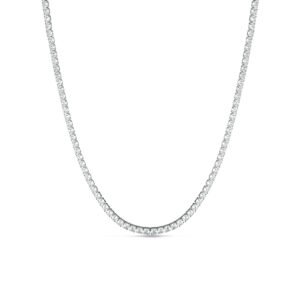 925 Sterling Silver Tennis Necklace with cubic zirconia