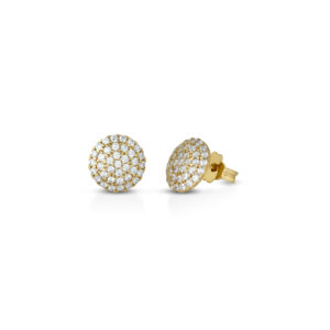 925 Sterling Silver earrings with cubic zirconia pave