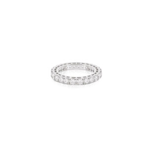 Silver 925 tennis ring with white cubic zirconia