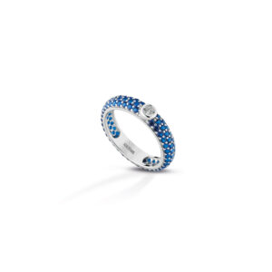 925 Sterling Silver ring with cubic zirconia pave