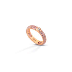 925 Sterling Silver ring with cubic zirconia pave