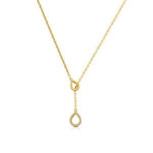 Collana Gocce in Argento 925 con zirconi