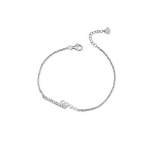 Pearl Bracelet in 925 Silver with zircons