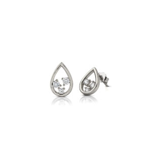 925 Sterling Silver Drop Earrings with cubic zirconia