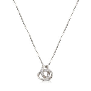 Necklace in 925 Silver with white zircons