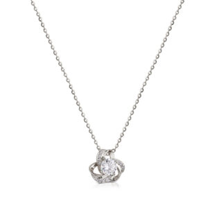 Collana in Argento925 con zircone centrale